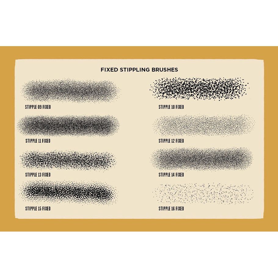 Drunk Sailor Stippling Brushes by Retro Supply - Procreate