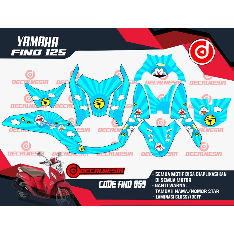 Decal Motor Fino/Decal Stiker Fino/Stiker Fino/Decal Fino/Sticker Fino Full Dasbord