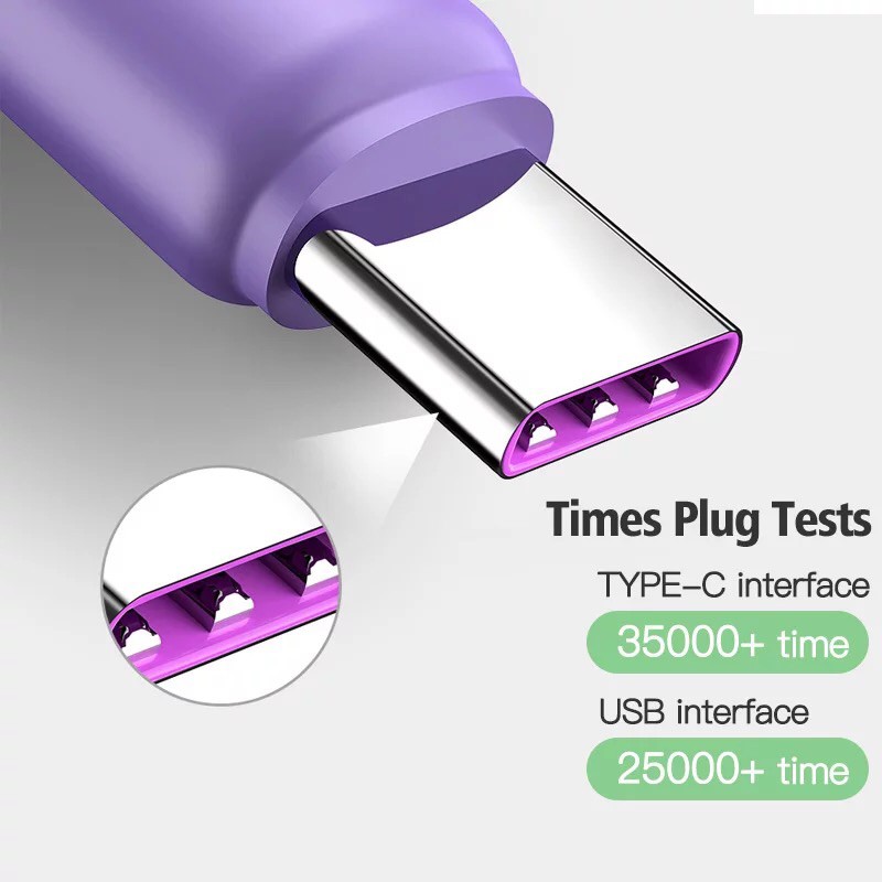 Kabel data / Fast Charging Micro USB / Type C Untuk Apple / Android