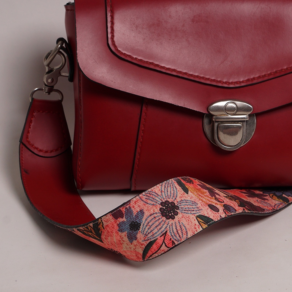SLINGBAG FLOWER RED SINTETIS PREMIUM