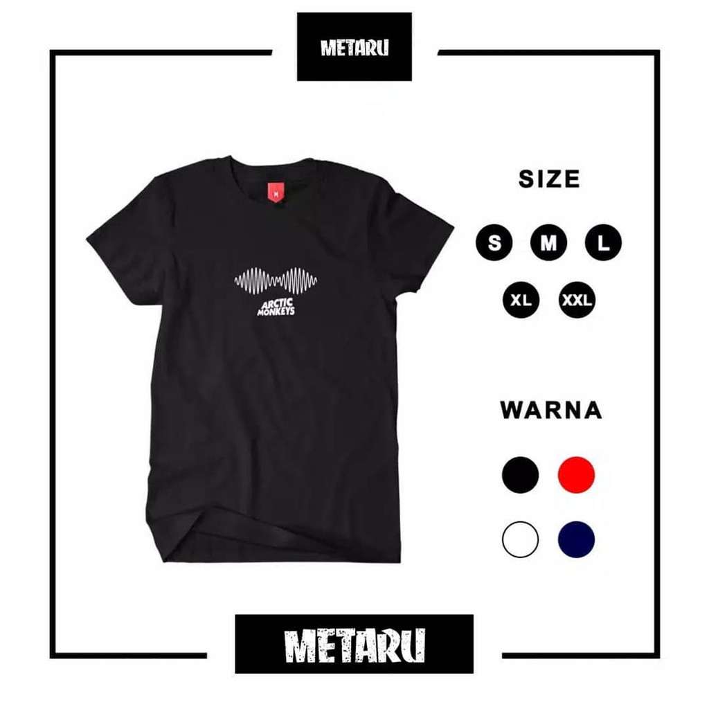 Kaos band ARCTIC MONKEYS /T-shirt band ARCTIC MONKEYS / Kaos distro band ARCTIC MONKEYS