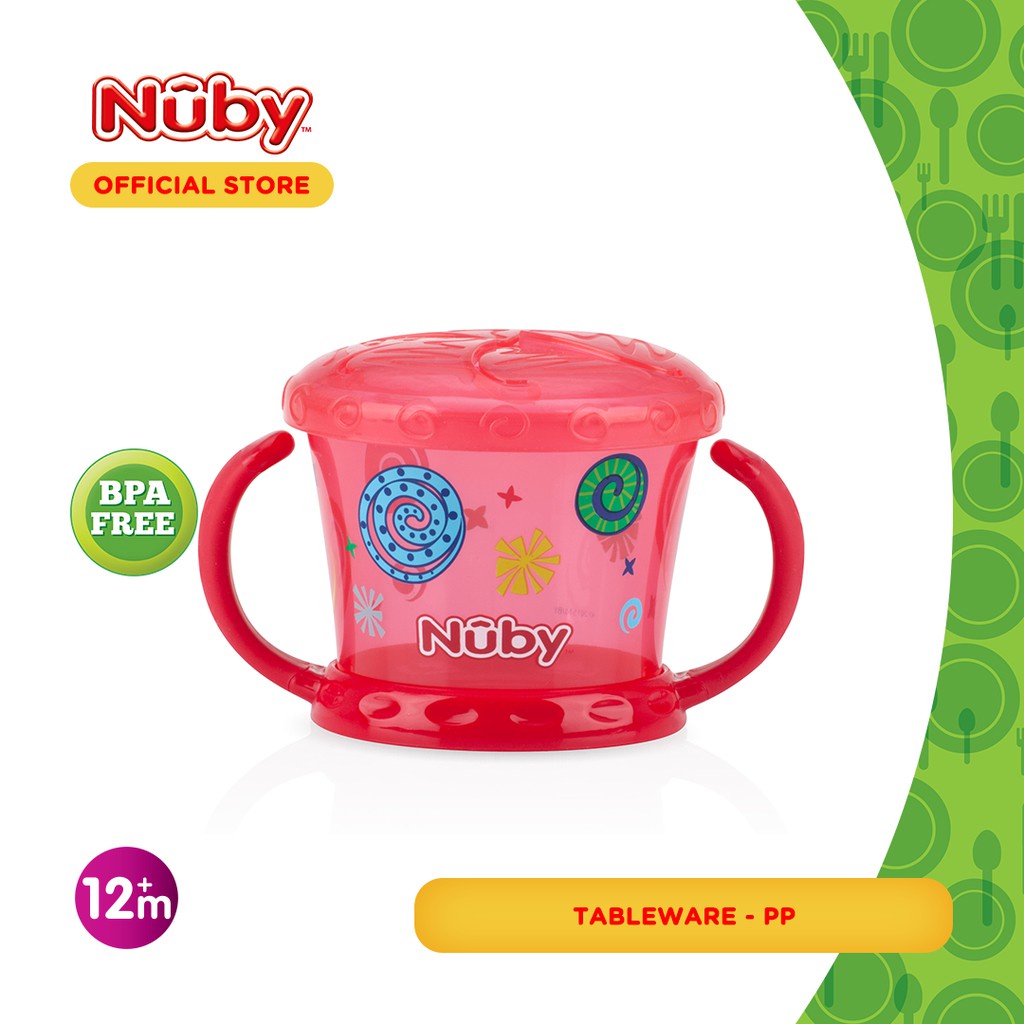 NUBY PINPOINT SNACK KEEPER 117214 print 1PC TEMPAT PENYIMPANAN SNACK