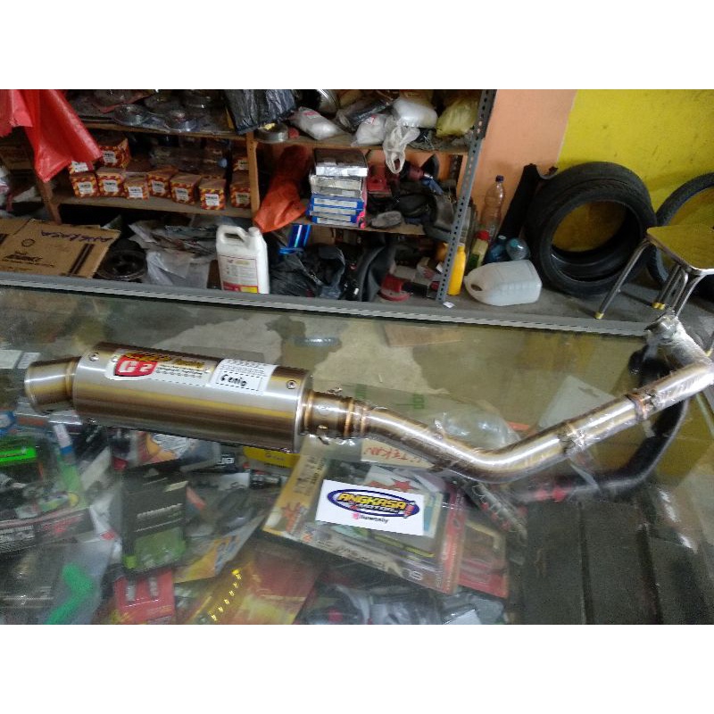 knalpot CLD racing c2 pipa atas Genio beat 2021 new Scoopy new 2021 original cld racing