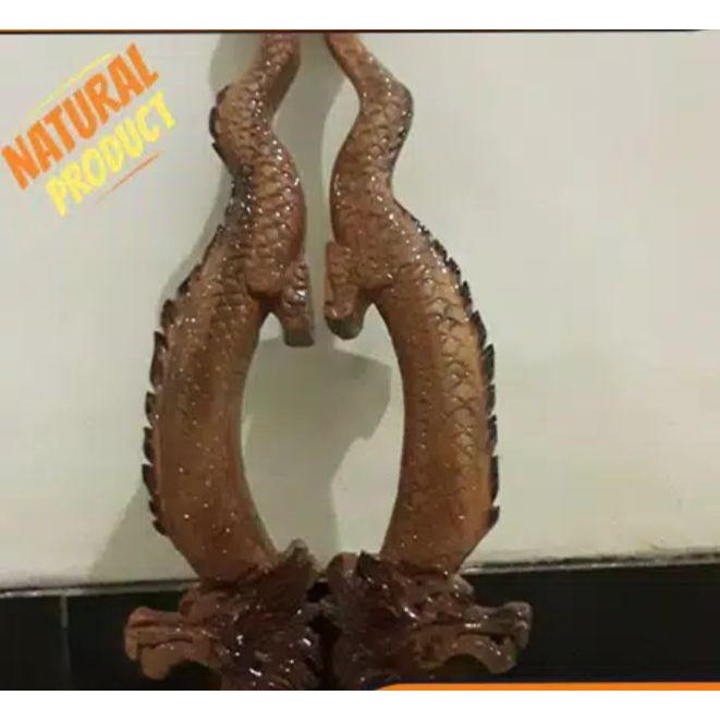 TARIKAN PEGANGAN GAGANG PINTU RUMAH MINIMALIS PULL HANDLE ANTIK MOTIF NAGA DARI KAYU ASLI