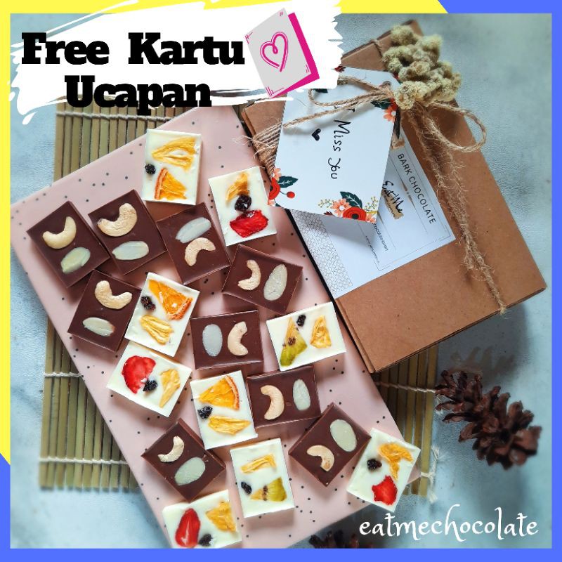 

COKLAT KADO FREE KARTU UCAPAN PEANUT PARTY & TROPICAL FRUIT DARI EATME CHOCOLATE / COKLAT LEBARAN