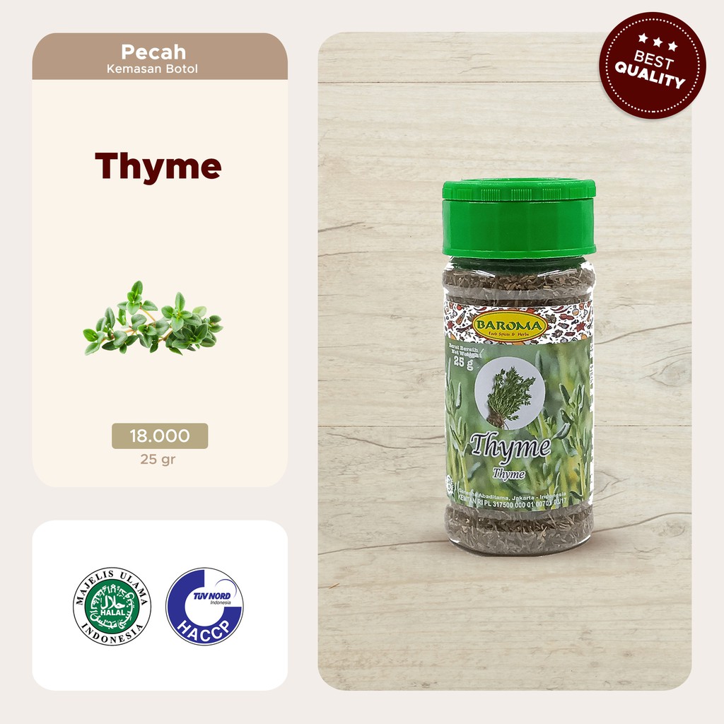 

Thyme 25g Bumbu Rempah