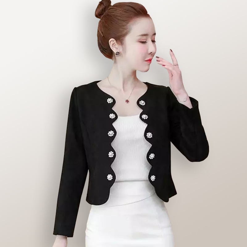 Blazer Kerja Kantor Wanita Gaya Korea Cantik Murah Terbaru - XSHOP Xaviera