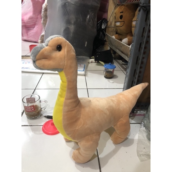 Boneka Dino Dinosaurus Lucu Bahan Lembut 30 Cm Label SNI