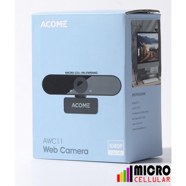 Web Camera ACOME AWC11 1080p Full HD Webcam USB HD Camera ORIGINAL - Garansi Resmi 1 Tahun