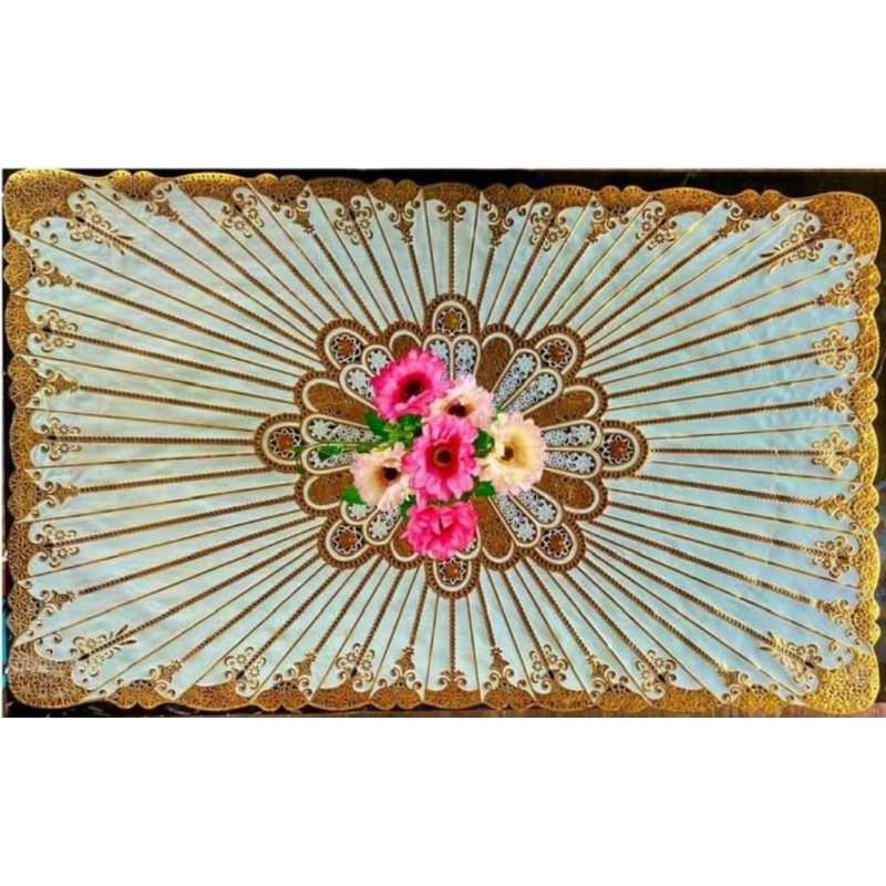 TAPLAK MEJA BATIK EMAS UKURAN JUMBO