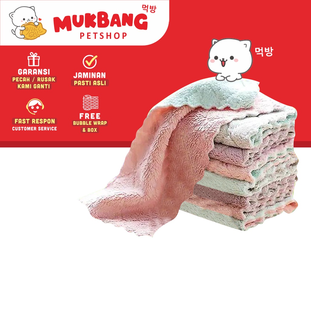 Handuk Microfiber Kucing Anjing Kelinci Grooming Cepat Kering