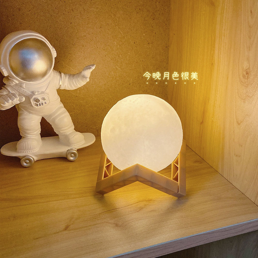 【COD Tangding】3D Moon Night Light DIY Birthday Gifts Painted Starry Sky Lamp