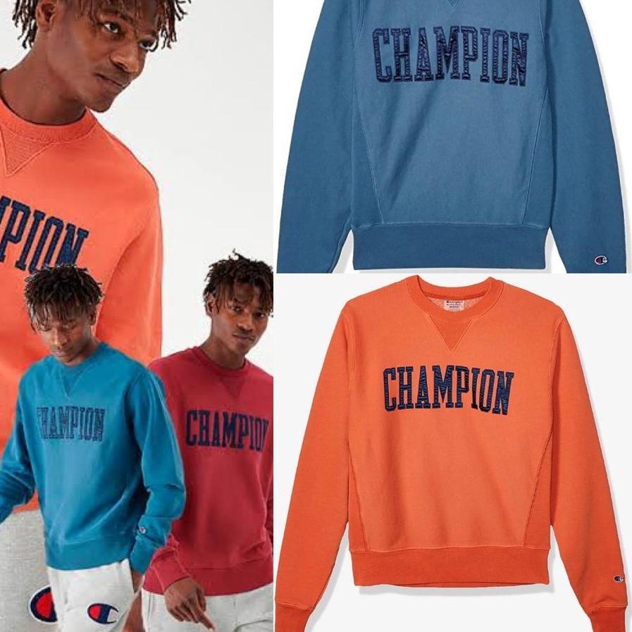 Big Sale Champion Crewneck Vintage Wash Sweatshirt - Sweater Pria Wanita - Original Branded