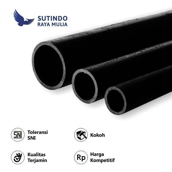 Pipa Besi Seamless SCH 80 6 In x 6 M -Sutindo Store