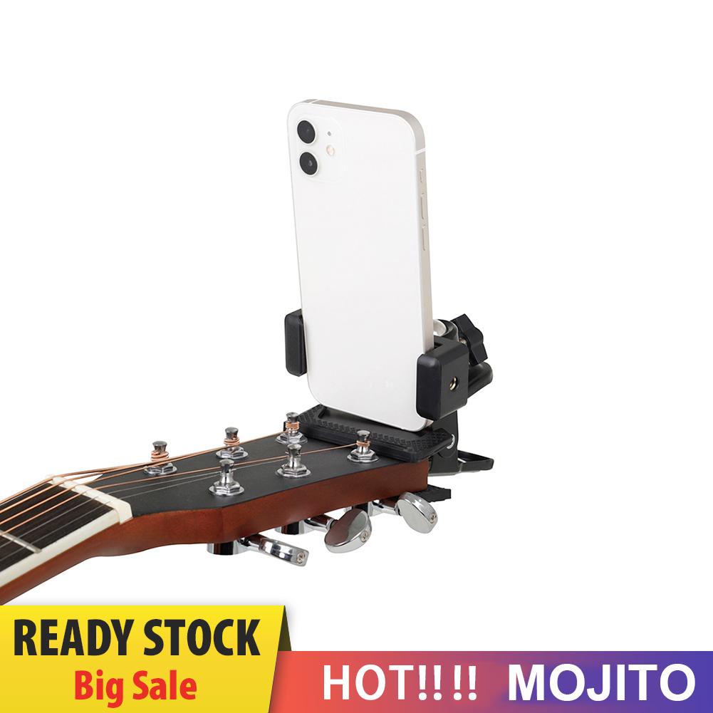 Bracket Mount Stand Holder Handphone Untuk Kepala Gitar Siaran Langsung