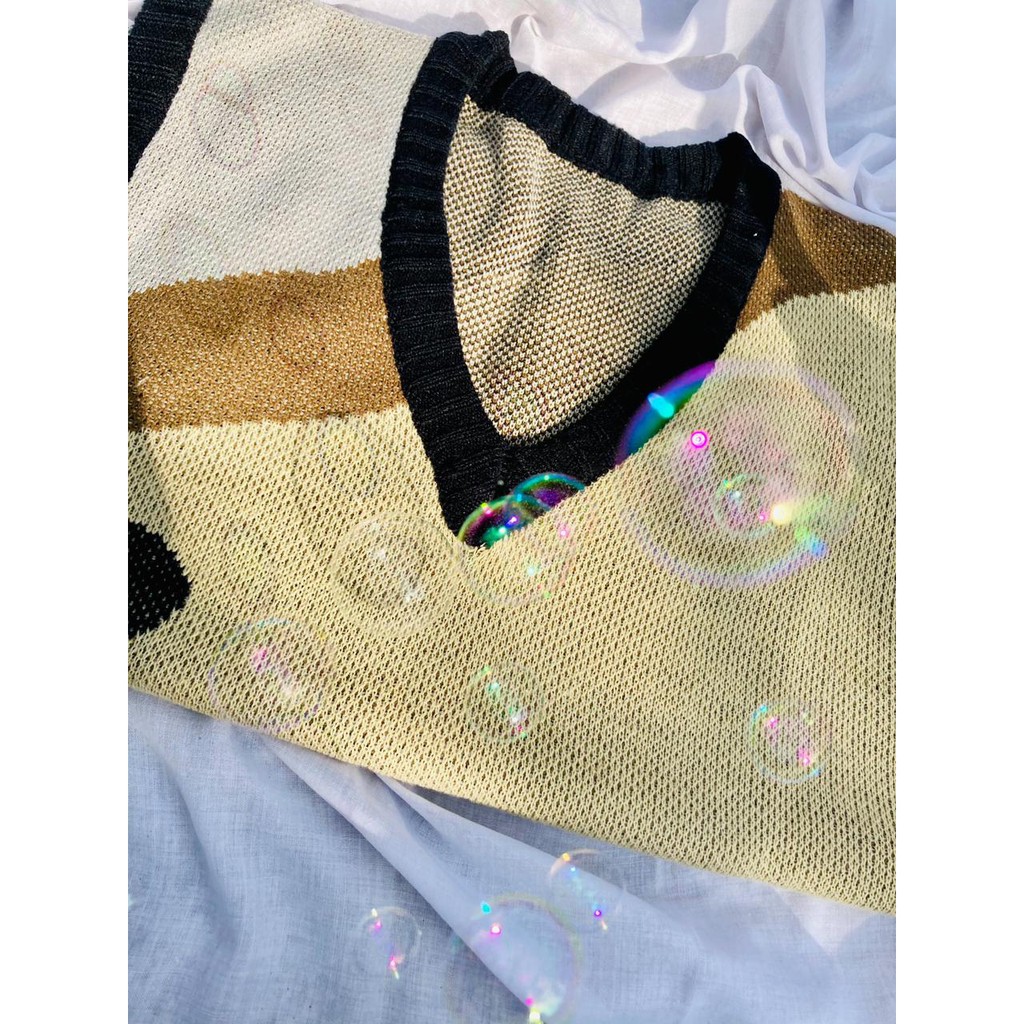 Rompi Rajut Pria Vest Jeno Kerah V