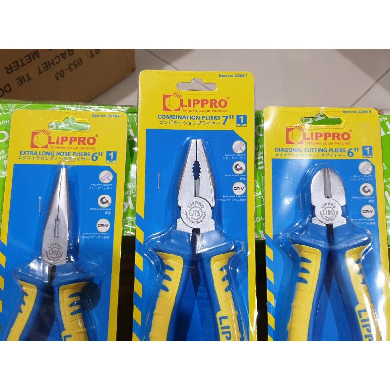 LIPPRO SET TANG KOMBINASI POTONG LANCIP LIPRO HEAVY DUTY PAKET SET TANG LIPRO