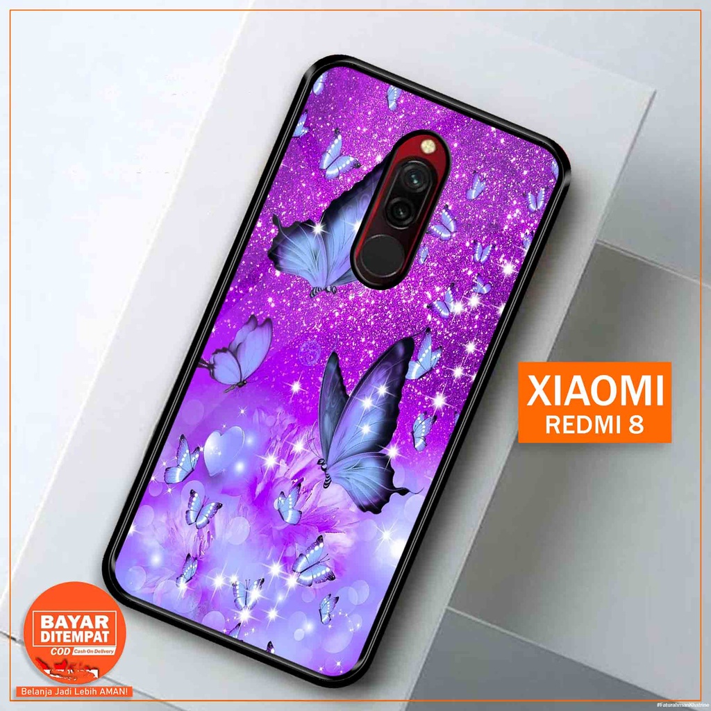 Sukses Case Xiaomi Redmi 8 - Hardcase 2D Glossy Xiaomi Redmi 8 - Silikon Hp Xiaomi  - Silicon Hp Xiaomi - Kessing Hp Xiaomi  - Casing Hp Xiaomi - Sarung Hp Xiaomi - Case Hp [Motif Butterfly Paris 1]
