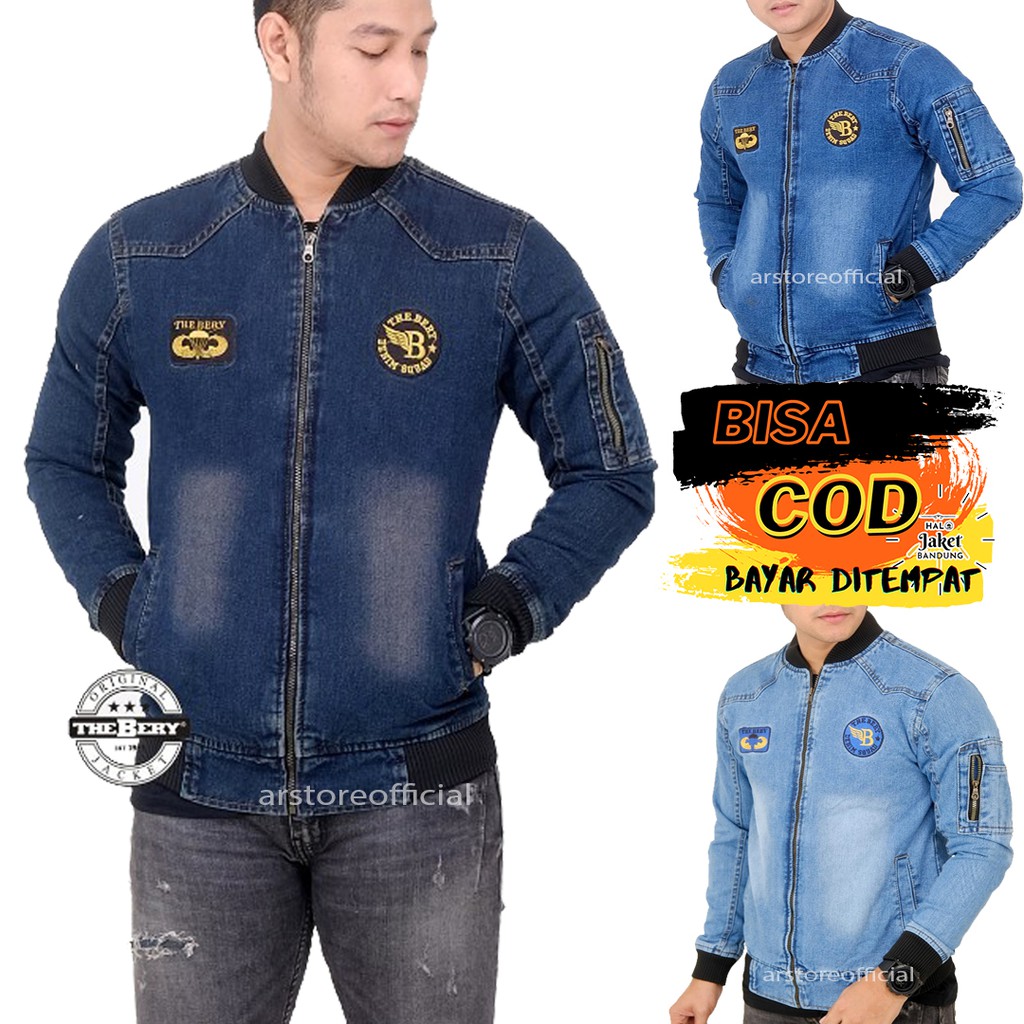 BOMBER DENIM B BLOCK JEANS BAJATEX / JAKET BOMBER