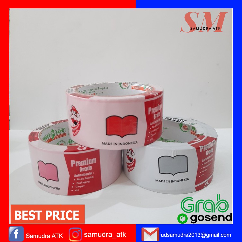 

CLOTH TAPE/LAKBAN KAIN WARNA 48MM BERRY-samudra.atk