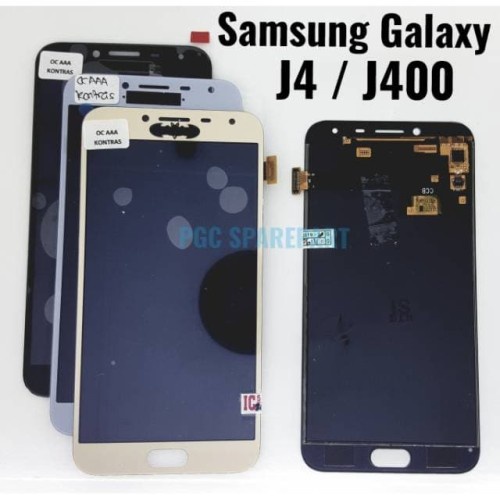 Layar LCD TS Touchscreen Fullset Samsung J4 J400 AAA CONTRAS BLACK GOLD