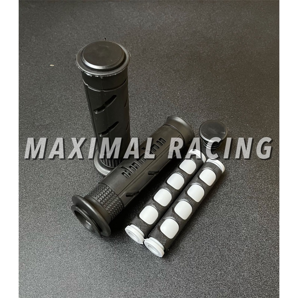 Paket 2in1 Handgrip Domino Sisik Plus Karet Handle Rem Universal