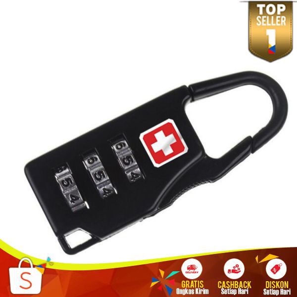 Swiss Gembok Koper Kode Angka Aman Digunakan SD 01 Password Kopper Lock Kombinasi Angka Travel Bag