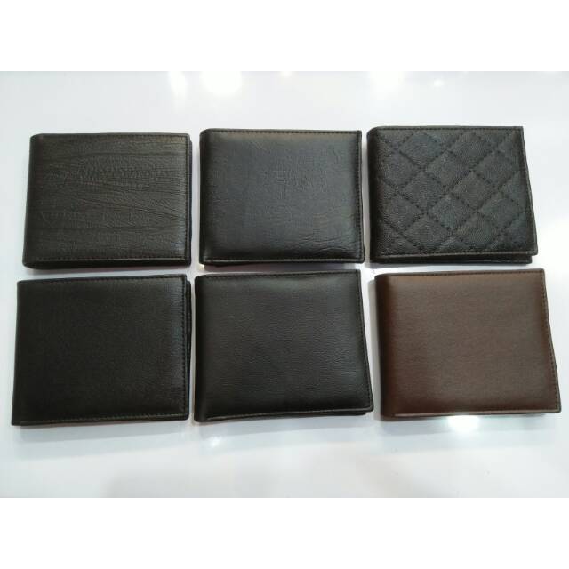 Dompet lipat pendek polos pria