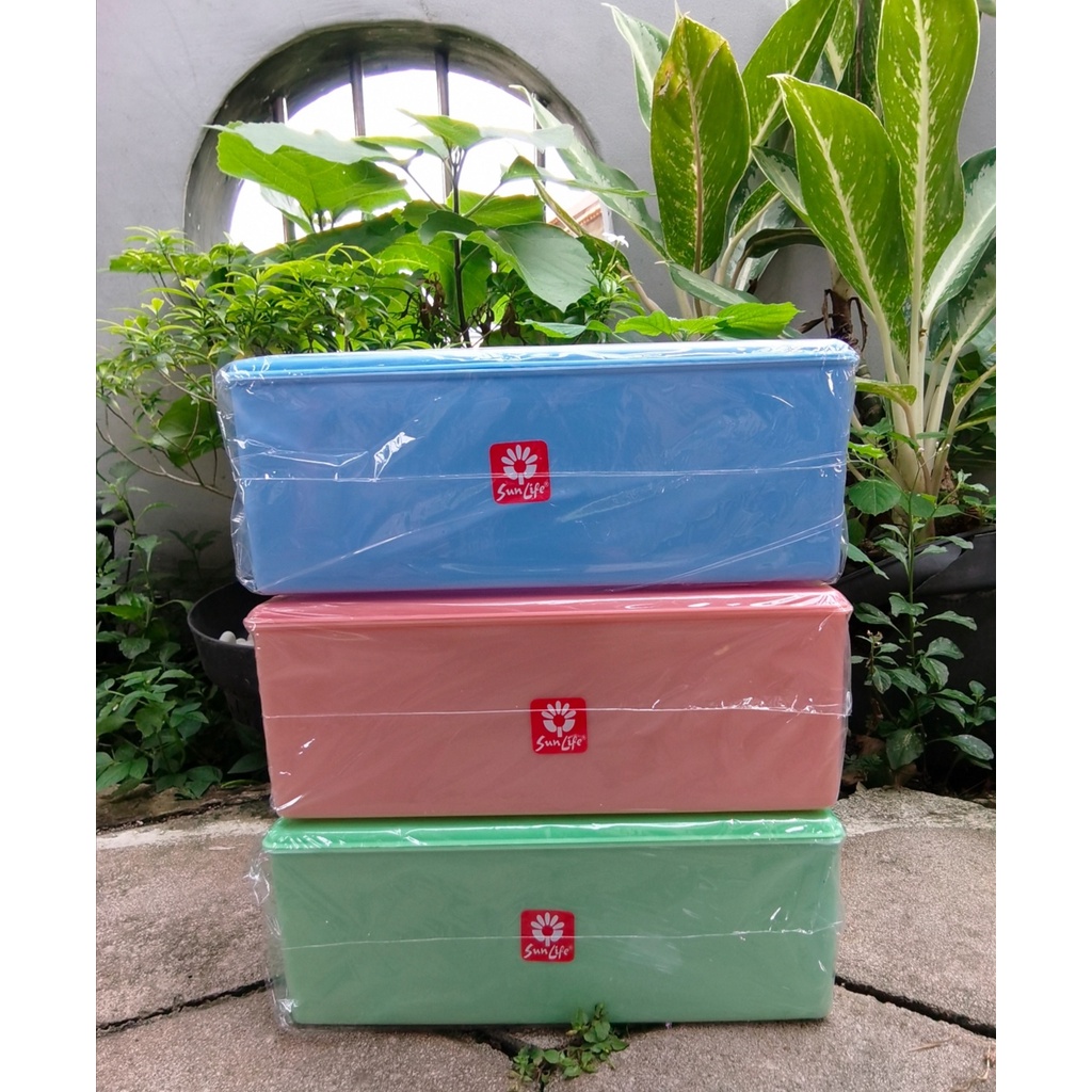 SUNLIFE KOTAK TISSUE BESAR / TISSUE KOTAK / TEMPAT TISSUE PLASTIK  WARNA PASTEL