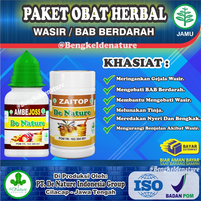 OBAT WASIR AMBEIEN Ambaien Ambien Stadium 4 AMBEJOSS ZAITOP OBAT HERBAL DARI DE NATURE