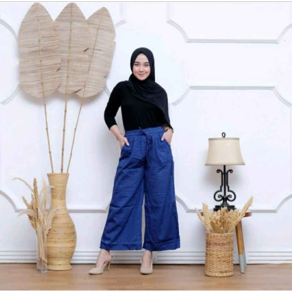 KULOT JEANS HIGHWAIST KULOT JEANS CELANA PANJANG WANITA JEANS WANITA