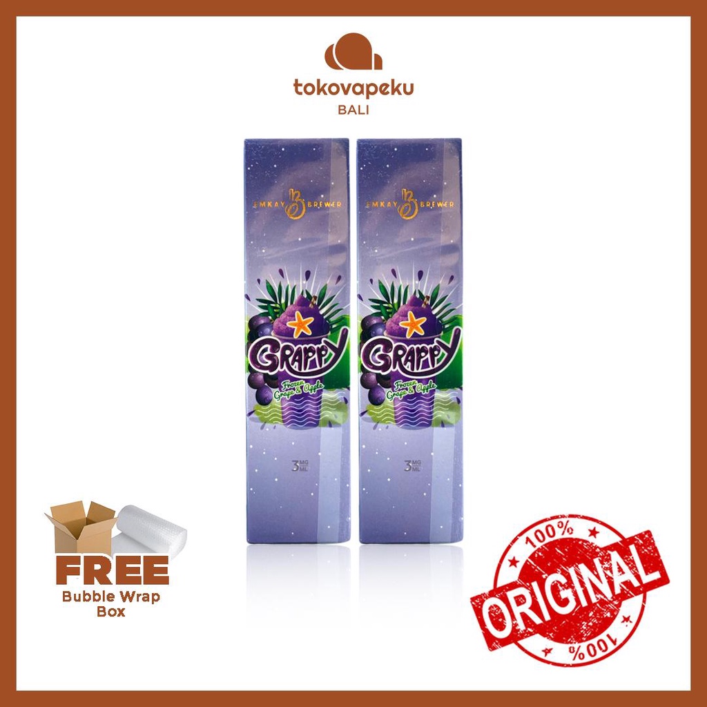 GRAPPY FROZEN GRAPE APPLE GRAPPY 60ML AUTHENTIC by EMKAY BREWER