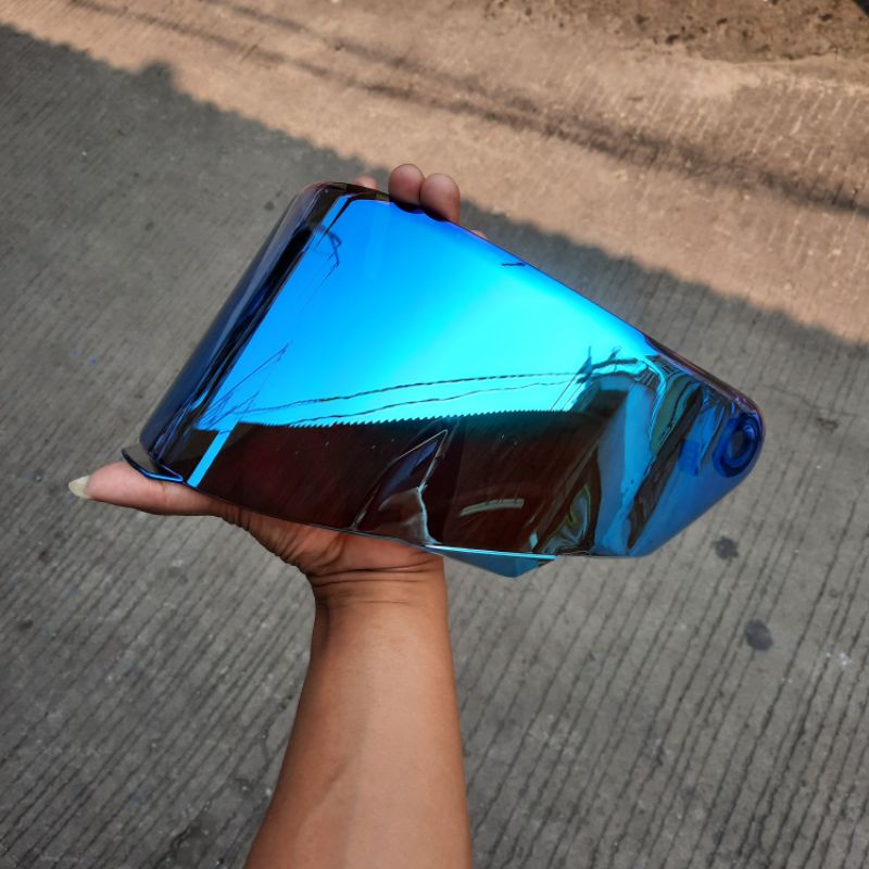 Visor Helm KYT TT COURSE Iridium Blue Red Silver Purple Rainbow Dark Smoke Clear Bening
