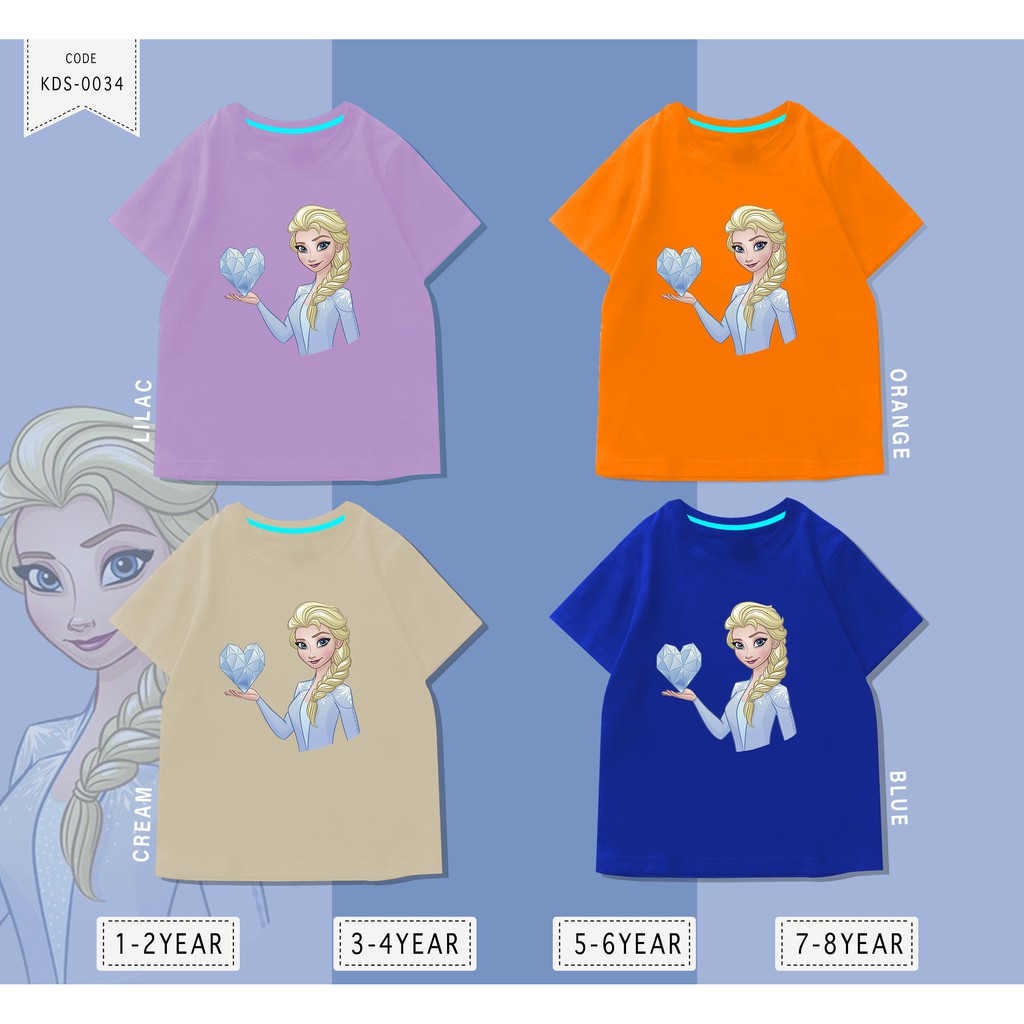 Baju Anak Frozen/ Kaos Distro DTF Anak Laki Laki dan Perempuan / Unisex / Motif Kartun