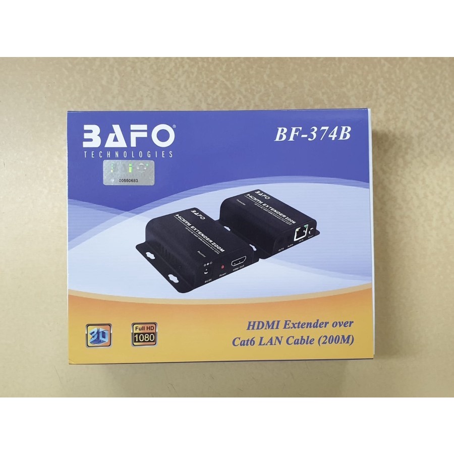 Bafo HDMI Extender 200Meter Over Cat6 BF 374B