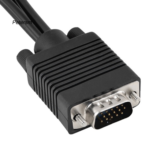 Kabel Adapter Konverter Vga Ke S-Video 3 Rca Av Tv Out Untuk Pc Laptop