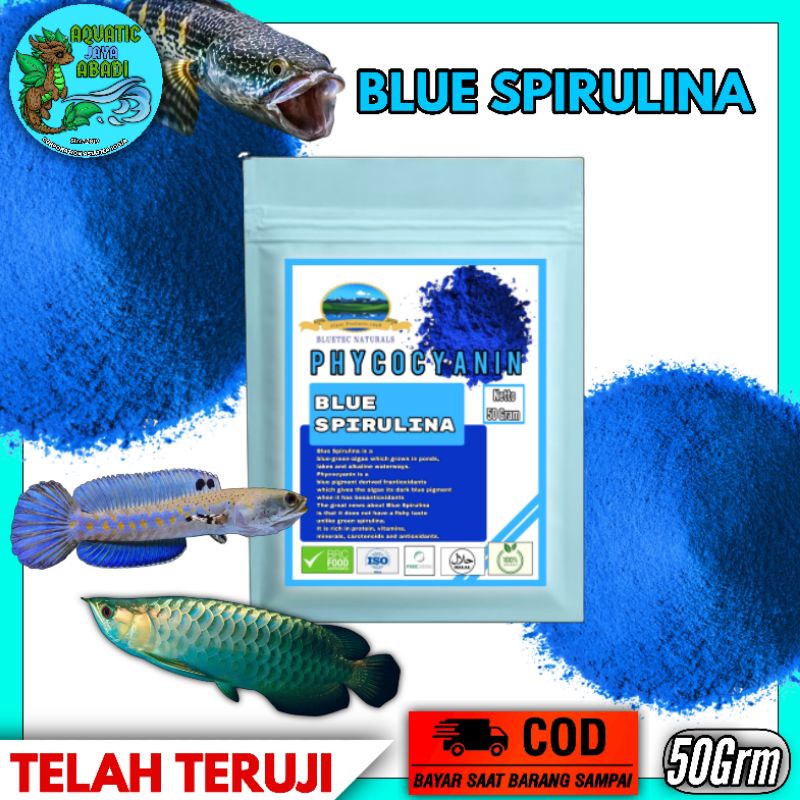 Blue Spirulina Blue Pigment 50 Gram