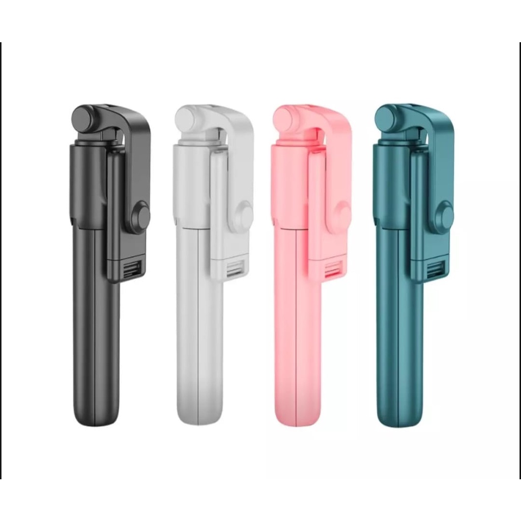 Tripod Tongsis R1 Selfie Stick Bluetooth Shutter Macaron 3IN1 Multifungsi Tripod / Tripot Tomsis R1 Macaron 360° Bluetooth Multifungsi Tripod + Magic Selfie Stick Remote + Phone Holder Tongsis / IOS ANDROID GO PRO