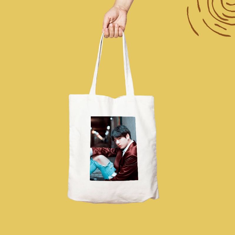Tote bag canvas BTS free sablon