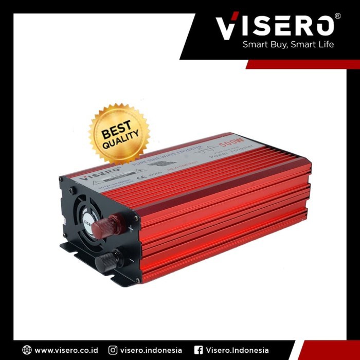 Power Inverter 12V 500W Pure Sine Wave (VIO-500W PSW)