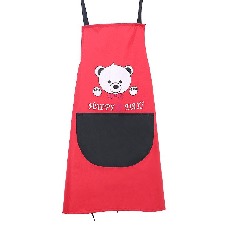 Celemek Dapur apron waterproof motif Bear happy Day