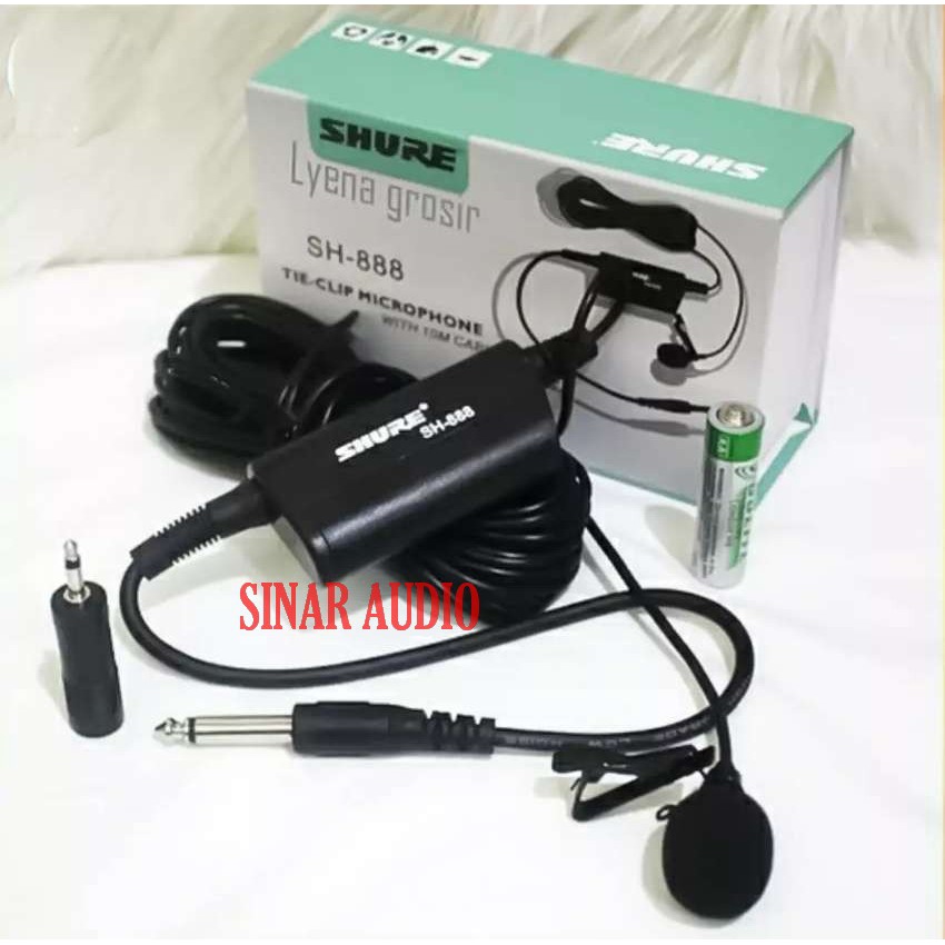 MIC CLIP ON SH888 - SH 888 MICROPHONE KABEL CONDENSOR