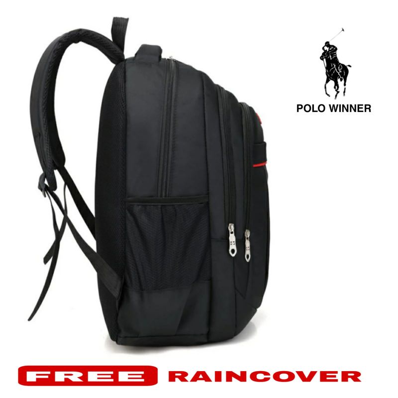 Tas Ransel Laptop Polo Winner Tas Ransel Sekolah Pria Tas Punggung Pria Tas Kerja Pria 1264 GARIS