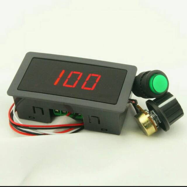 PWM Motor Speed Controller Digtal tampilan DC Motor Control CV Switch