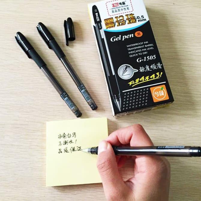 

GEL PEN PENA JEL PULPEN GEL O&Q G-1505 0.5MM BKN FASTER STANDART PILOT - MERAH