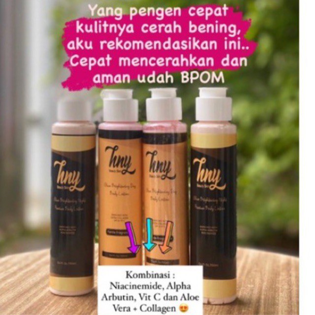 HNY body lotion kemasan 100mili Day n Night lotion