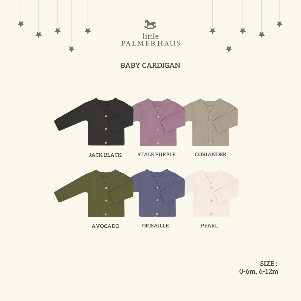 Castle - Little Palmerhaus - Cardigan Bayi Baby 0-12 Bulan 3.0 - Jaket Bayi - Kardigan Bayi - Outerwear