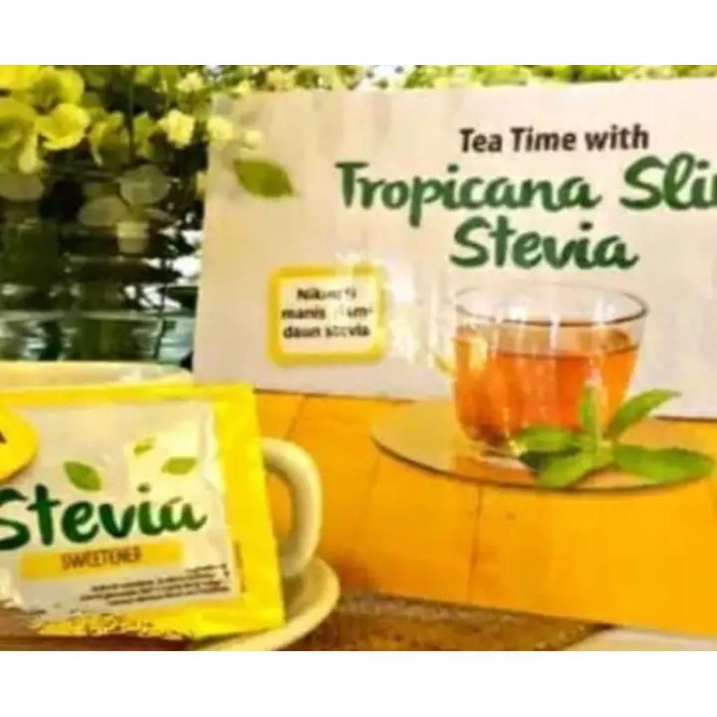 

TROPICANA SLIM Sweetener Stevia 50 Sachet [Pemanis Bebas Gula..Pemanis untuk Diabetes..Atur Kadar Gula]
