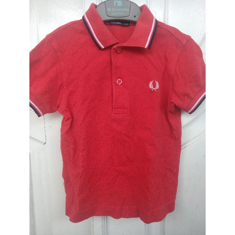 kaos anak preloved Fred Perry 2-3yrs