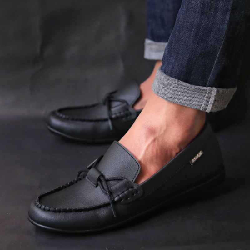 KYOTO | Sepatu Pria Casual Original Loafers Kulit Sintetis Murah Cozy Footwear Slip On Kasual